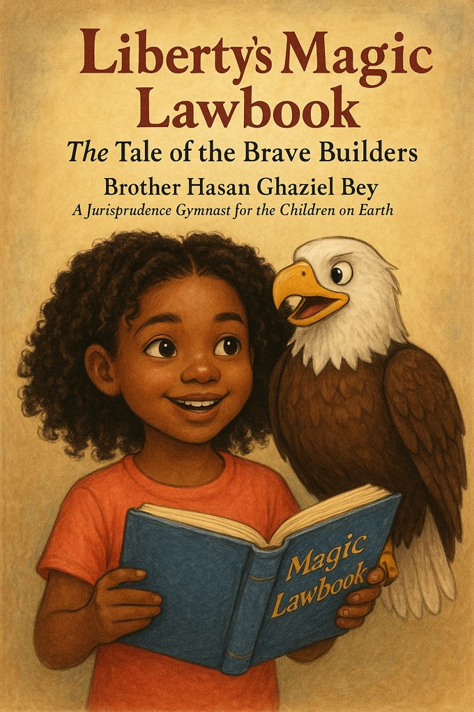 Liberty's Magic Lawbook: The Tale of the Brave Builders, by Brother Hasan Ghaziel Bey — front cover